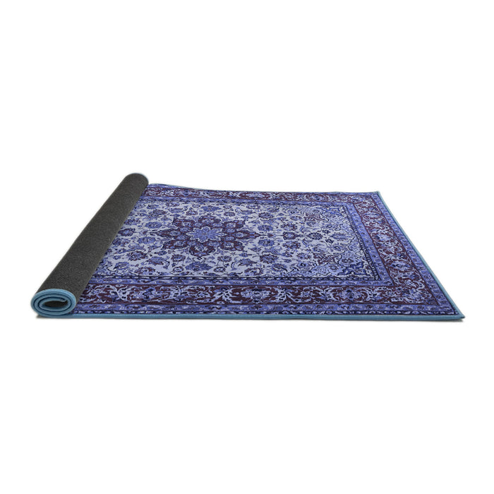 Sideview of Persian Blue Traditional Rug, tr3613blu