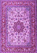 Machine Washable Persian Purple Traditional Area Rugs, wshtr3613pur