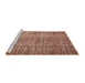 Sideview of Machine Washable Traditional Light Copper Gold Rug, wshtr3614