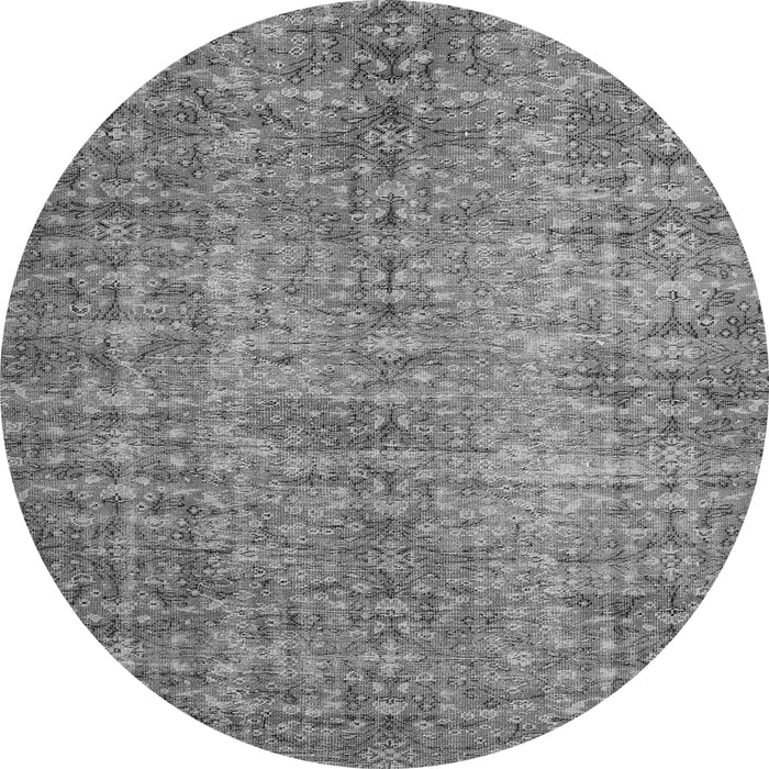 Square Persian Gray Traditional Rug, tr3614gry