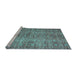 Sideview of Machine Washable Persian Light Blue Traditional Rug, wshtr3614lblu