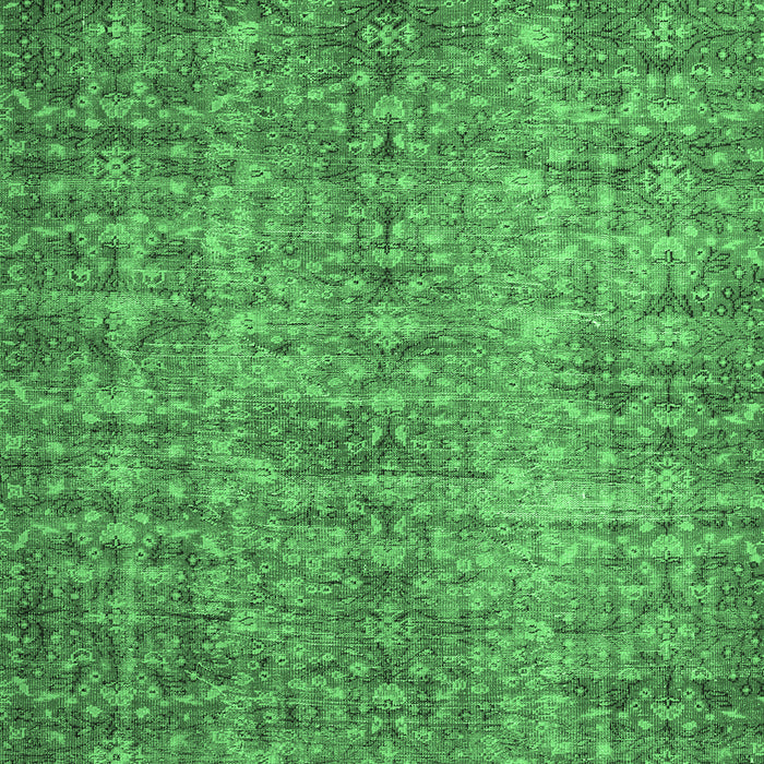 Machine Washable Persian Emerald Green Traditional Area Rugs, wshtr3614emgrn