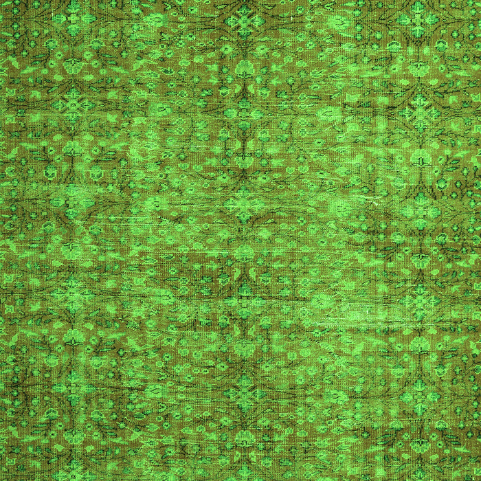 Serging Thickness of Machine Washable Persian Green Traditional Area Rugs, wshtr3614grn
