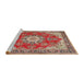 Sideview of Machine Washable Traditional Red Rug, wshtr3615