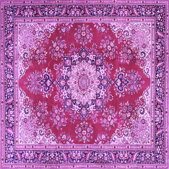 Square Persian Purple Traditional Rug, tr3615pur
