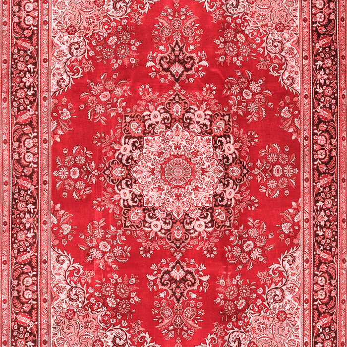 Machine Washable Persian Red Traditional Rug, wshtr3615red