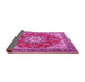 Sideview of Persian Pink Traditional Rug, tr3615pnk