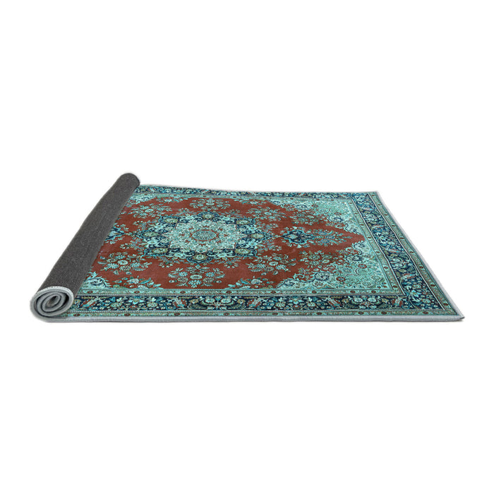 Sideview of Persian Light Blue Traditional Rug, tr3615lblu