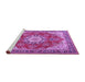 Sideview of Machine Washable Persian Purple Traditional Area Rugs, wshtr3615pur