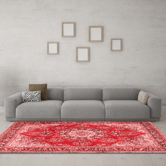 Traditional Red Washable Rugs