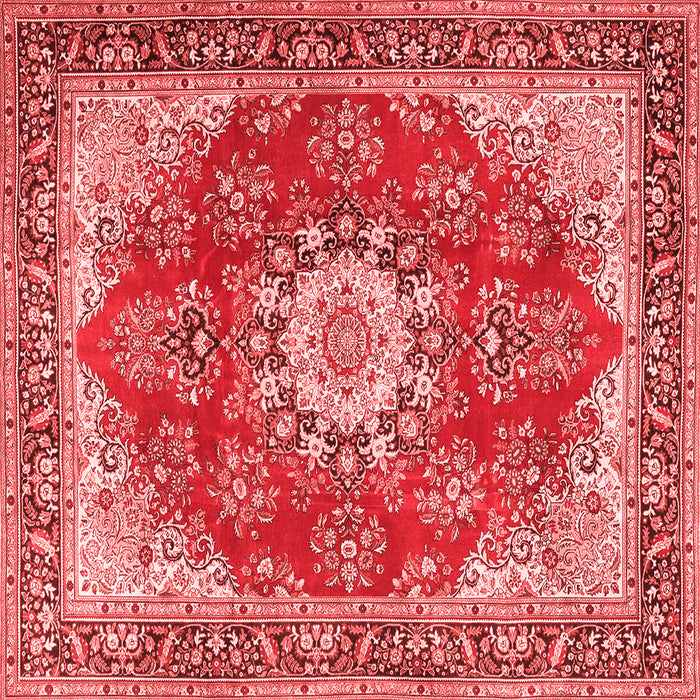 Machine Washable Persian Red Traditional Rug, wshtr3615red