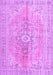 Machine Washable Persian Purple Traditional Area Rugs, wshtr3616pur