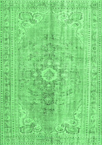 Persian Emerald Green Traditional Rug, tr3616emgrn