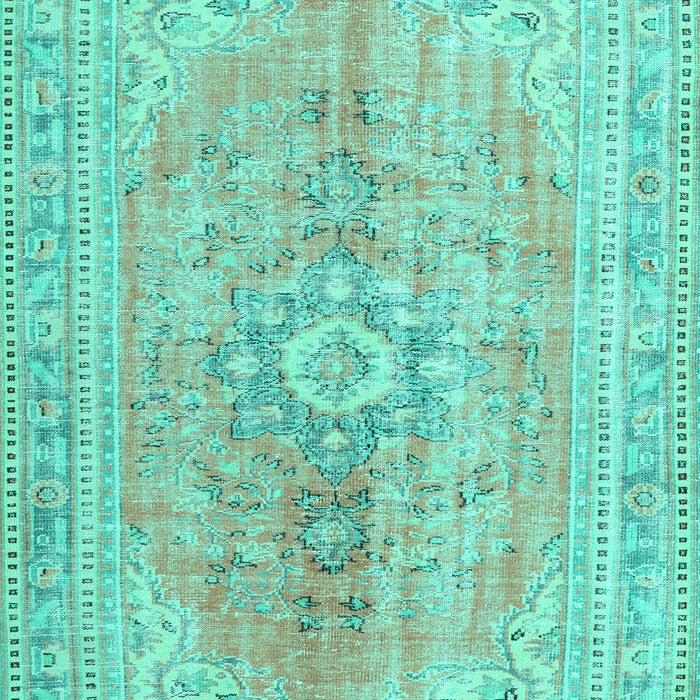 Machine Washable Persian Turquoise Traditional Area Rugs, wshtr3616turq
