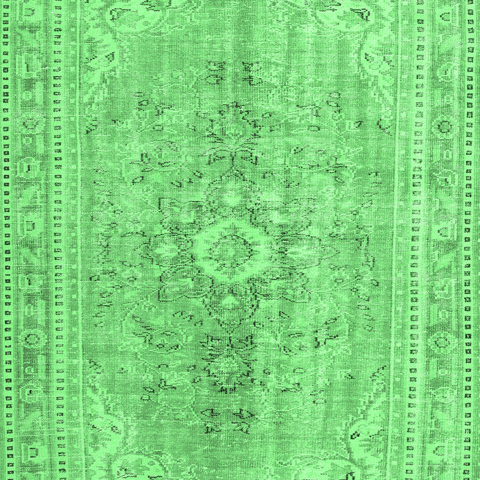 Machine Washable Persian Emerald Green Traditional Area Rugs, wshtr3616emgrn
