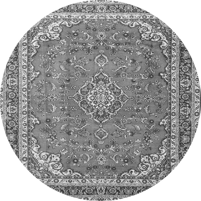 Machine Washable Persian Gray Traditional Rug, wshtr3617gry