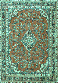 Persian Turquoise Traditional Rug, tr3617turq