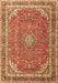 Machine Washable Persian Brown Traditional Rug, wshtr3617brn