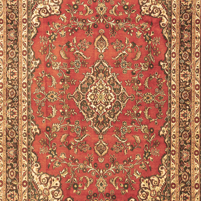 Machine Washable Persian Brown Traditional Rug, wshtr3617brn