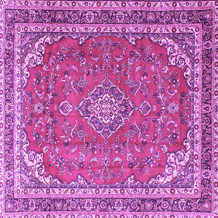 Square Persian Purple Traditional Rug, tr3617pur