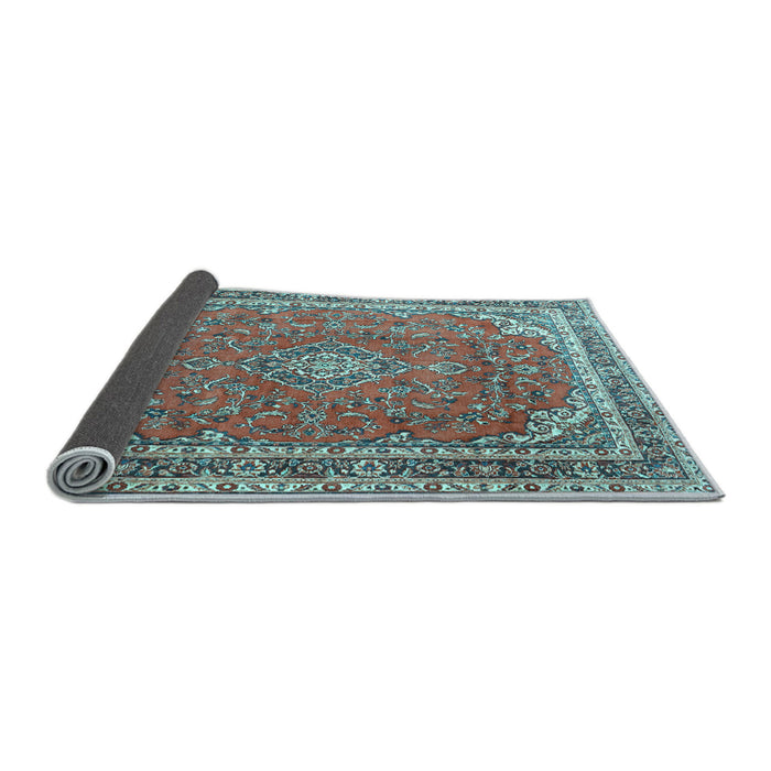 Sideview of Persian Light Blue Traditional Rug, tr3617lblu
