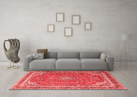 Machine Washable Persian Red Traditional Rug, wshtr3617red