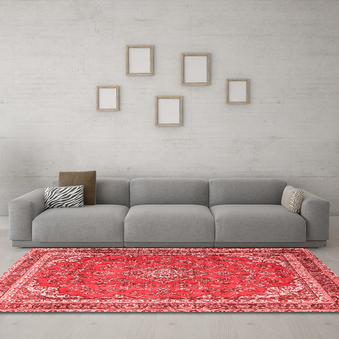 Traditional Red Washable Rugs