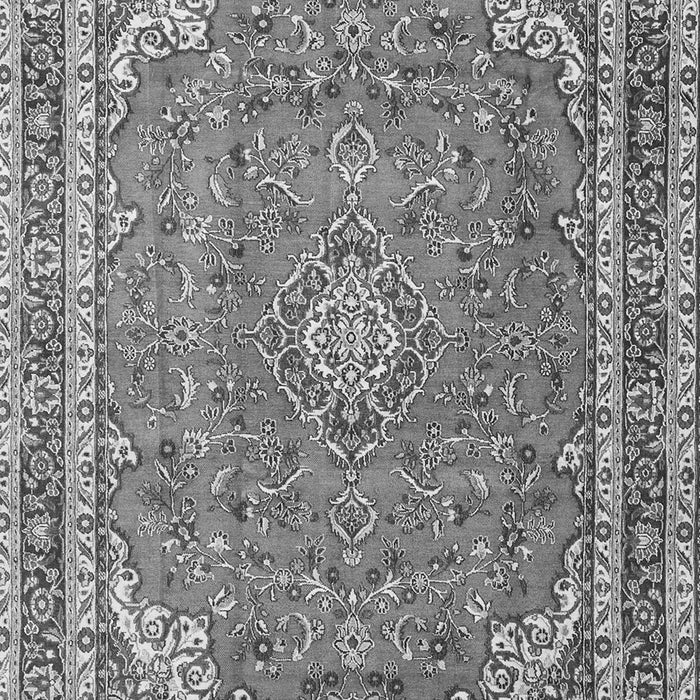 Serging Thickness of Machine Washable Persian Gray Traditional Rug, wshtr3617gry