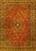 Machine Washable Persian Yellow Traditional Rug, wshtr3618yw