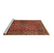 Sideview of Machine Washable Persian Brown Traditional Rug, wshtr3618brn