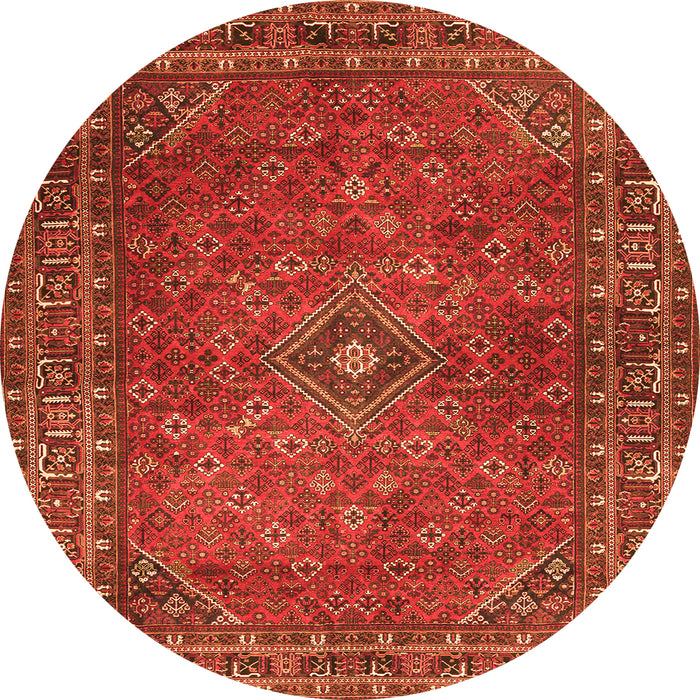 Machine Washable Persian Orange Traditional Area Rugs, wshtr3618org