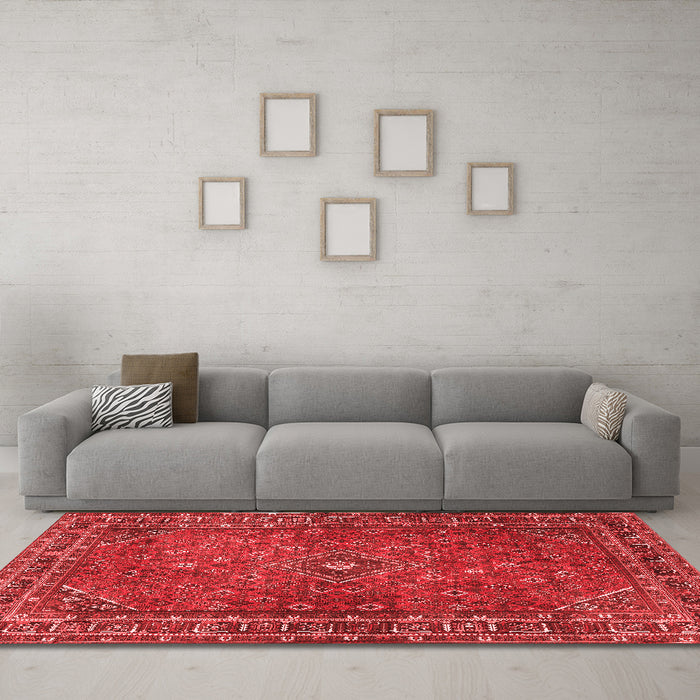 Traditional Red Washable Rugs