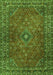 Serging Thickness of Machine Washable Persian Green Traditional Area Rugs, wshtr3618grn