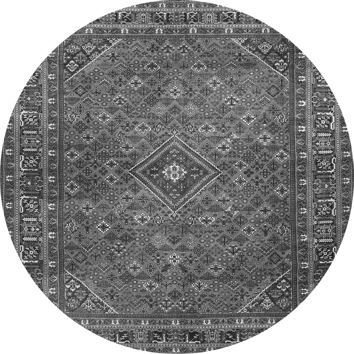 Square Persian Gray Traditional Rug, tr3618gry
