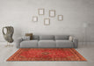 Machine Washable Persian Orange Traditional Area Rugs in a Living Room, wshtr3618org