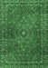 Machine Washable Persian Emerald Green Traditional Area Rugs, wshtr3618emgrn