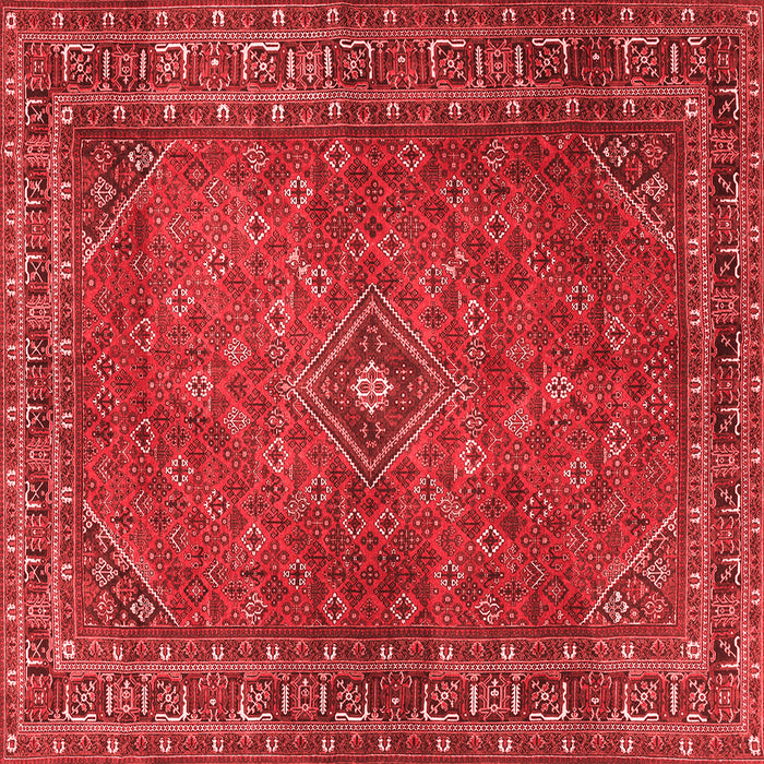 Machine Washable Persian Red Traditional Rug, wshtr3618red