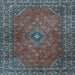 Square Persian Light Blue Traditional Rug, tr3618lblu
