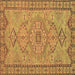 Square Machine Washable Persian Brown Traditional Rug, wshtr3619brn