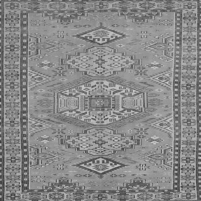 Round Machine Washable Persian Gray Traditional Rug, wshtr3619gry