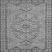 Round Machine Washable Persian Gray Traditional Rug, wshtr3619gry