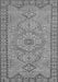 Serging Thickness of Machine Washable Persian Gray Traditional Rug, wshtr3619gry