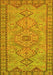 Machine Washable Persian Yellow Traditional Rug, wshtr3619yw