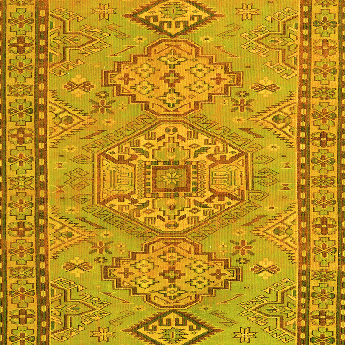 Machine Washable Persian Yellow Traditional Rug, wshtr3619yw