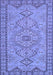 Machine Washable Persian Blue Traditional Rug, wshtr3619blu