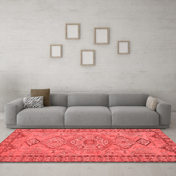 Traditional Red Washable Rugs