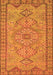 Serging Thickness of Machine Washable Persian Orange Traditional Area Rugs, wshtr3619org