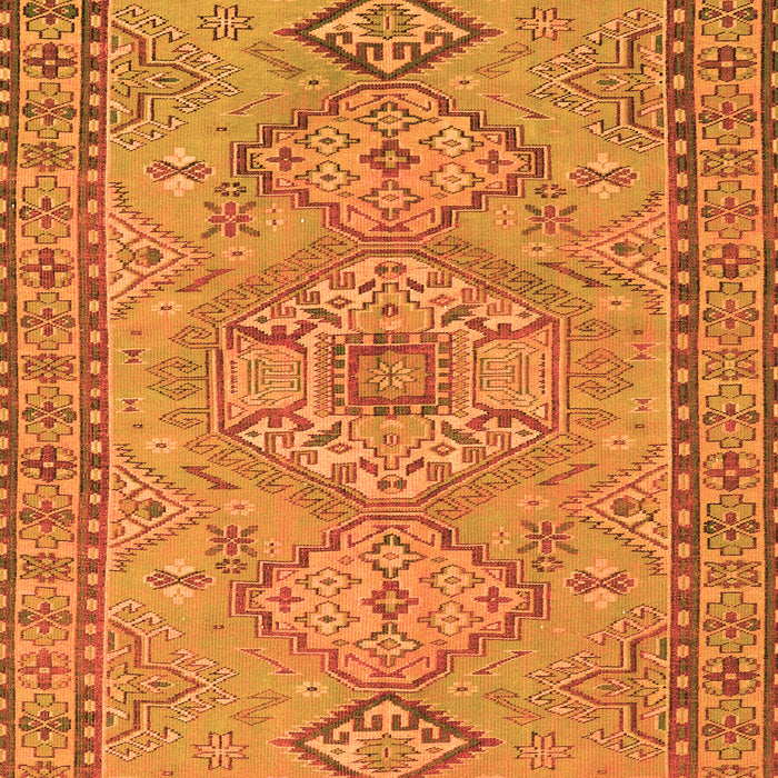 Serging Thickness of Machine Washable Persian Orange Traditional Area Rugs, wshtr3619org