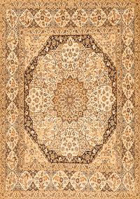 Medallion Orange Traditional Rug, tr361org