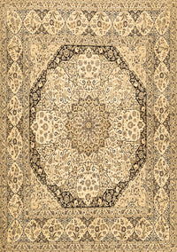 Medallion Brown Traditional Rug, tr361brn